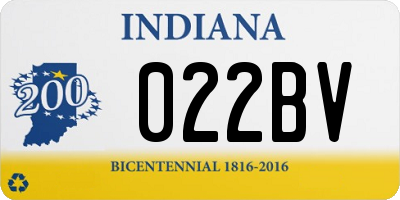 IN license plate 022BV