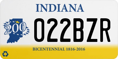 IN license plate 022BZR