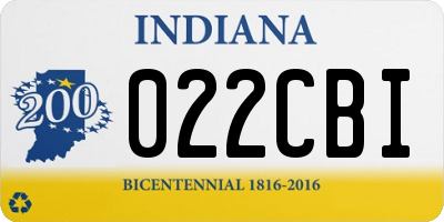 IN license plate 022CBI