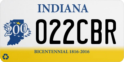 IN license plate 022CBR