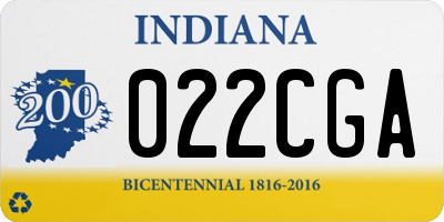 IN license plate 022CGA