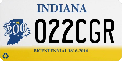 IN license plate 022CGR