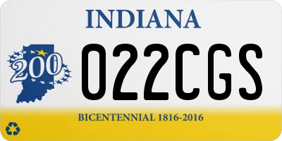 IN license plate 022CGS