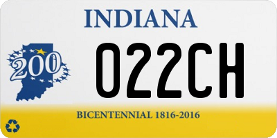 IN license plate 022CH