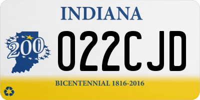 IN license plate 022CJD