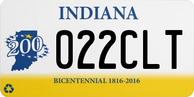 IN license plate 022CLT