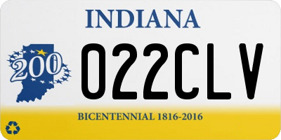 IN license plate 022CLV