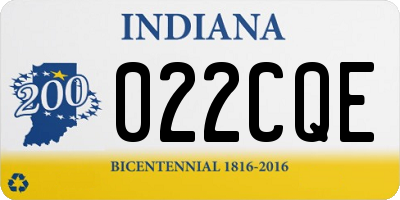 IN license plate 022CQE