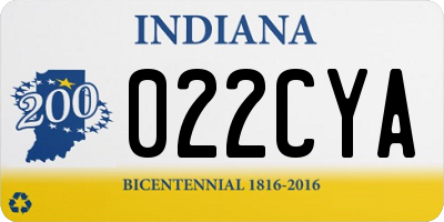 IN license plate 022CYA