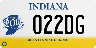 IN license plate 022DG