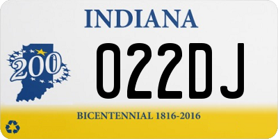 IN license plate 022DJ