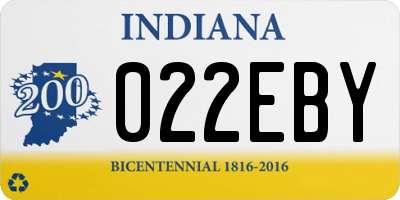 IN license plate 022EBY