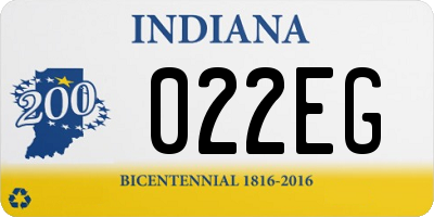 IN license plate 022EG