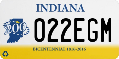IN license plate 022EGM