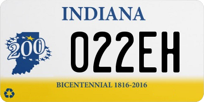 IN license plate 022EH