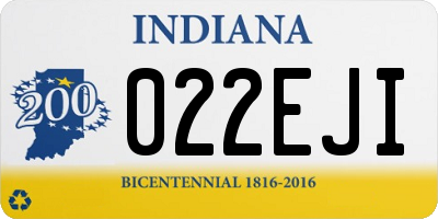 IN license plate 022EJI