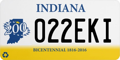 IN license plate 022EKI