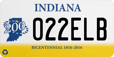 IN license plate 022ELB