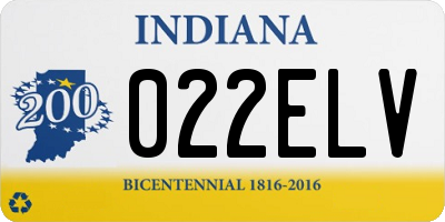 IN license plate 022ELV