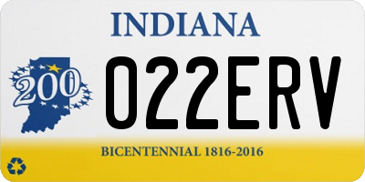 IN license plate 022ERV