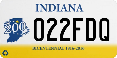 IN license plate 022FDQ