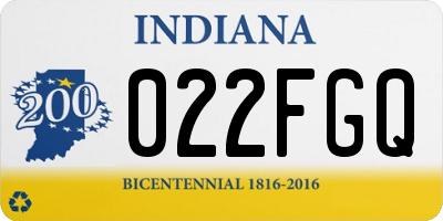 IN license plate 022FGQ