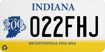 IN license plate 022FHJ
