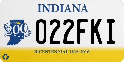 IN license plate 022FKI