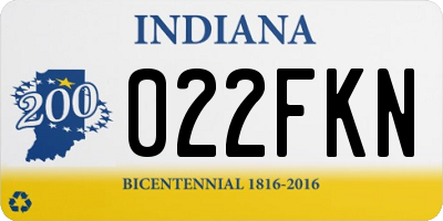 IN license plate 022FKN