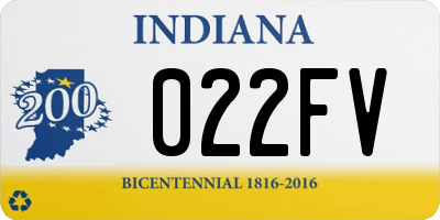 IN license plate 022FV