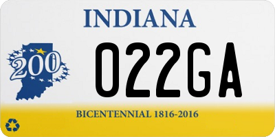 IN license plate 022GA