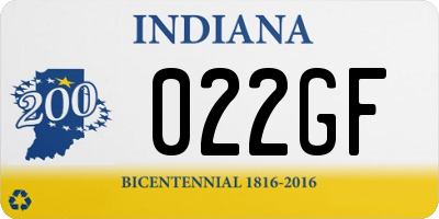 IN license plate 022GF