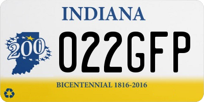 IN license plate 022GFP