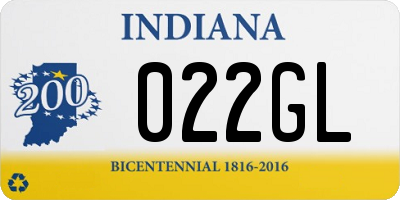 IN license plate 022GL