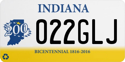 IN license plate 022GLJ