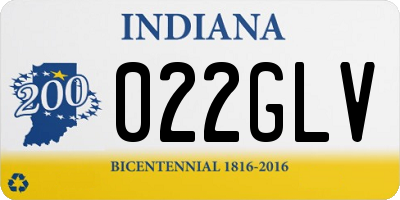 IN license plate 022GLV