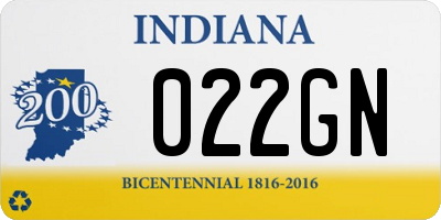 IN license plate 022GN