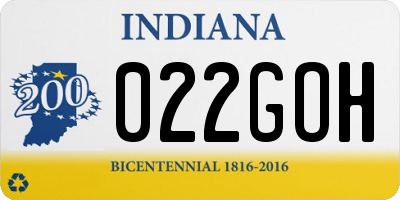 IN license plate 022GOH