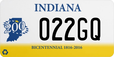 IN license plate 022GQ