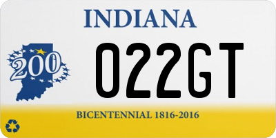 IN license plate 022GT