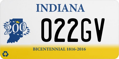 IN license plate 022GV