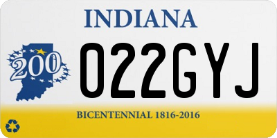 IN license plate 022GYJ