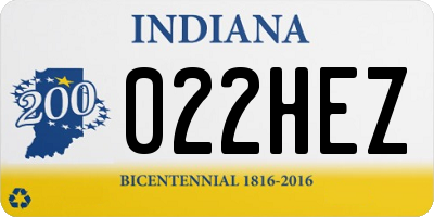IN license plate 022HEZ