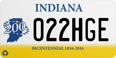 IN license plate 022HGE