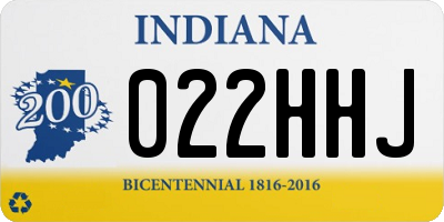 IN license plate 022HHJ