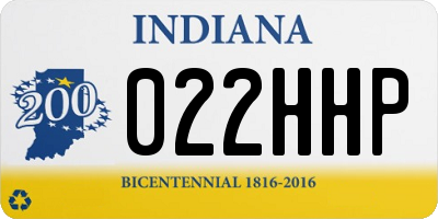 IN license plate 022HHP