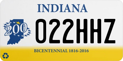 IN license plate 022HHZ