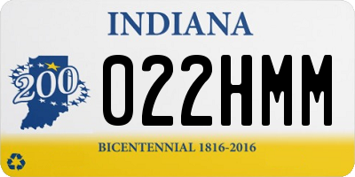 IN license plate 022HMM