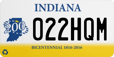 IN license plate 022HQM