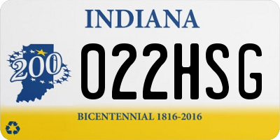 IN license plate 022HSG